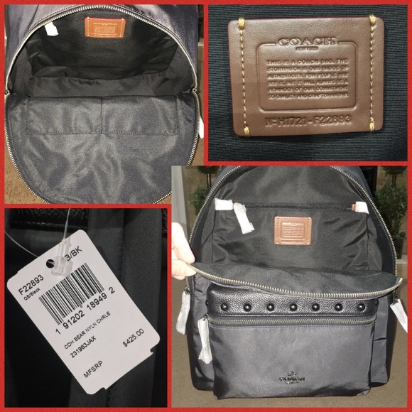 NWT! $450 Authentic COACH Charlie Backpack - Picture 4 of 7
